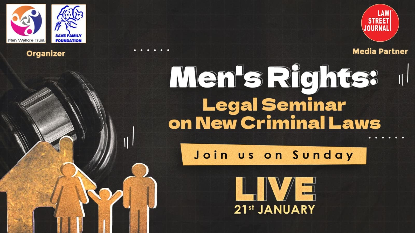 Legal Seminar on Men s Rights  New Criminal Laws  Watch LIVE