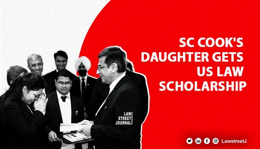 CJI SC judges felicitate daughter of cook for securing scholarship to pursue Masters in Law in US 
