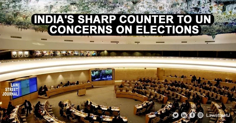 Indias sharp counter to UN Rights Chiefs concerns on Elections
