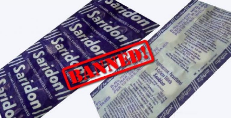Govt. Bans Saridon And 327 Other Drugs Due To Health Risk.