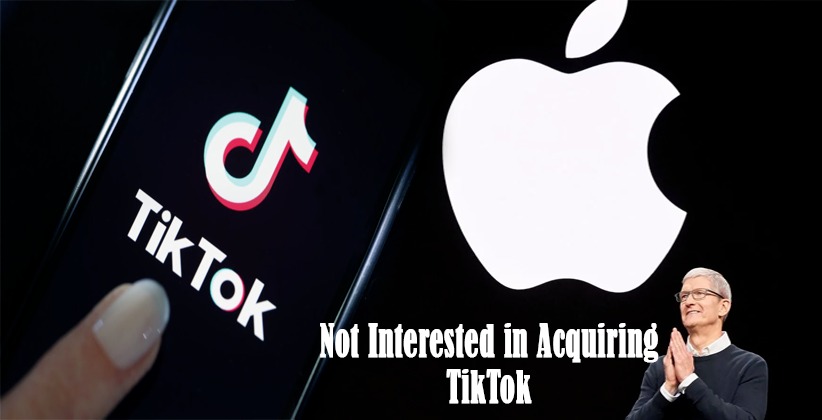Apple says not interested in acquiring TikTok