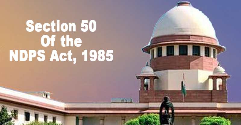 NDPS Act Supreme Court of India