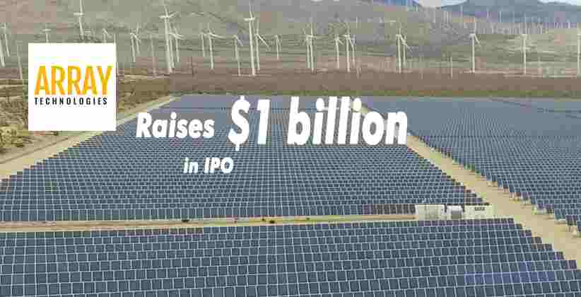 Solar power equipment manufacturer Array raises $1 billion in IPO
