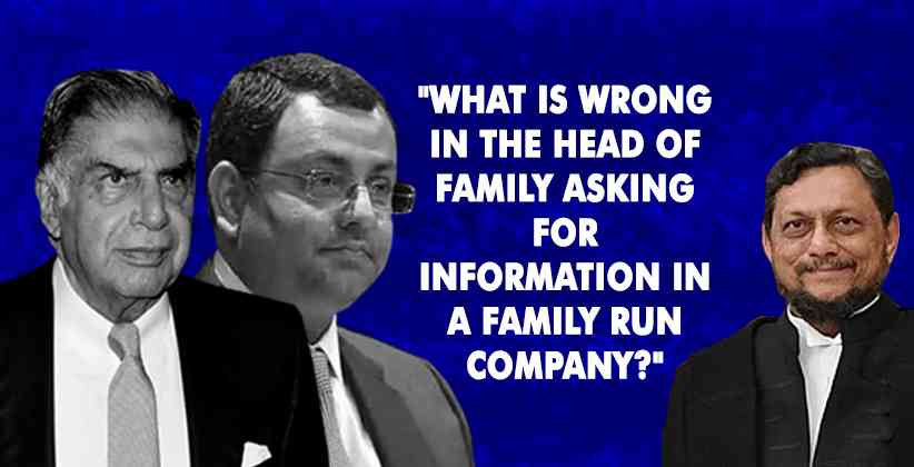 Tata Sons v Cyrus Mistry :"What is wrong in the head of family asking for information in a family run company?", Questions CJI [READ ORDER]