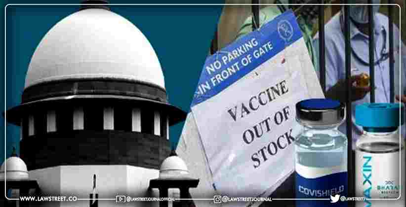 Price factor of vaccine has no impact, states have declared free vaccination: Centre tells SC