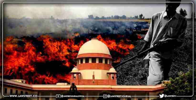 Centre states that Farmers Stubble Burning contributes to 10% Pollution; SC retailitates saying, 'Pollution is caused by city-related issues. Take care of them and then we will come to stubble burning'