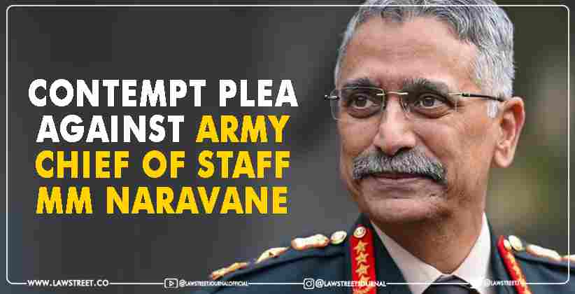 Contempt plea against Army chief of Staff MM Naravane over delay in grant of permanent commission to women officers in the Army. [LIVE UPDATES]