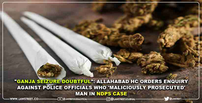 "Ganja Seizure Doubtful": Allahabad HC Orders Enquiry Against Police Officials Who 'Maliciously Prosecuted' Man in NDPS Case