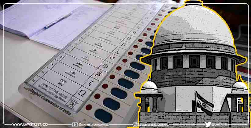 Supreme Court hearing on matter related to Voting through EVM Machines