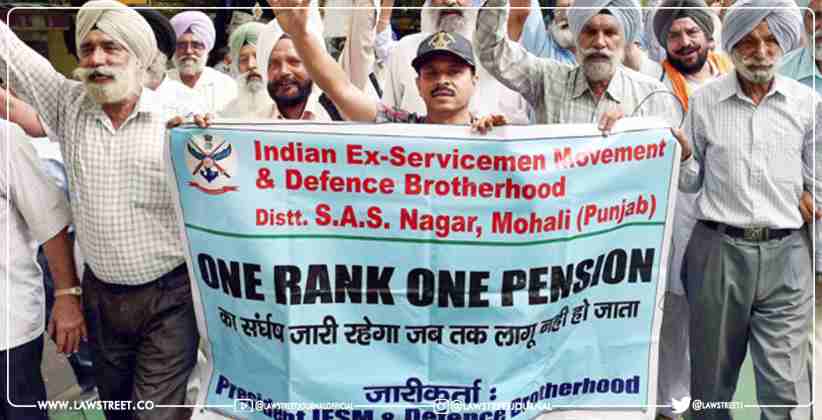 Supreme Court hearing plea filed by Indian Ex Servicemen seeking implementation of the “One Rank One Pension” in the Defense Forces