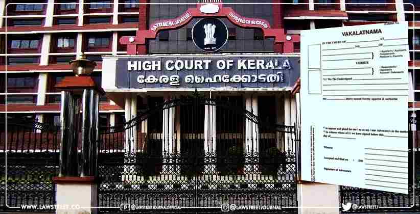 Filing Joint Vakalat Along With Junior Counsel is not illegal Kerala High Court