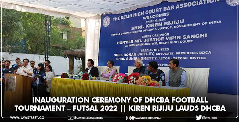 Inauguration Ceremony DHCBA Football Tournament Futsal Kiren Rijiju