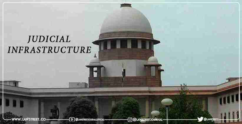 Supreme Court bench headed by CJI hearing petition by Adv ML Sharma regarding judicial infrastructure
