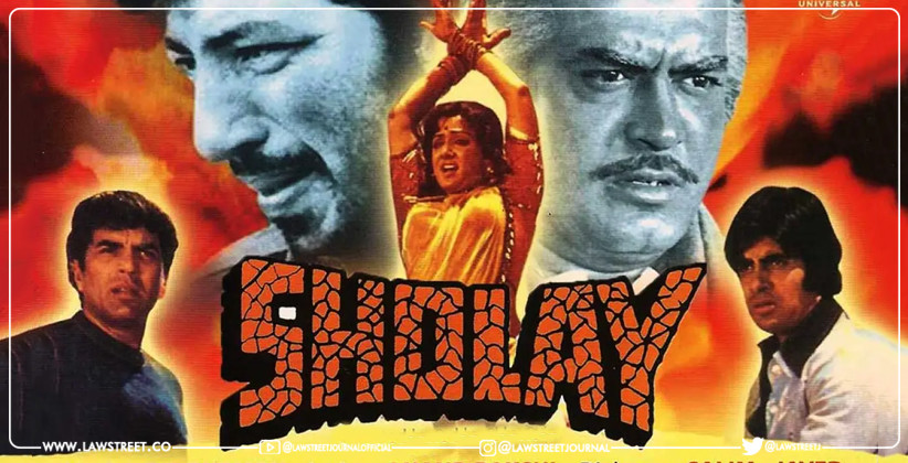 â‚¹25 Lakh Costs Imposed On Website ('Sholay.com')…