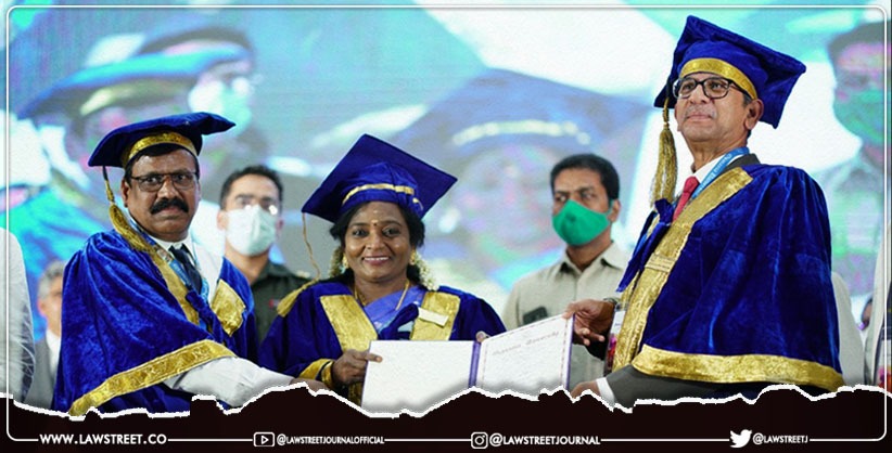 CJI Ramana Conferred Honoris Causa Doctorate By Osmania University 