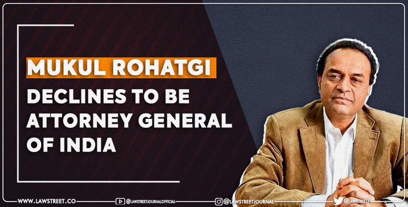 Rohatgi Declines Offer To Be Attorney General