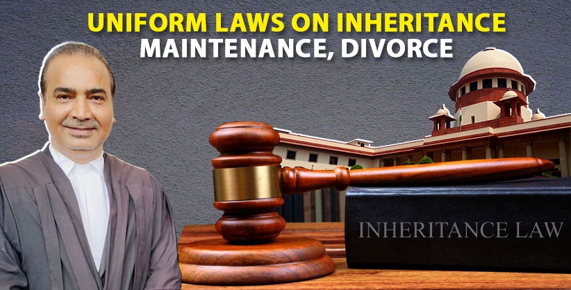 Uniform laws on inheritance, maintenance, divorce in domain of Parliament: SC to Ashwini K Upadhyay