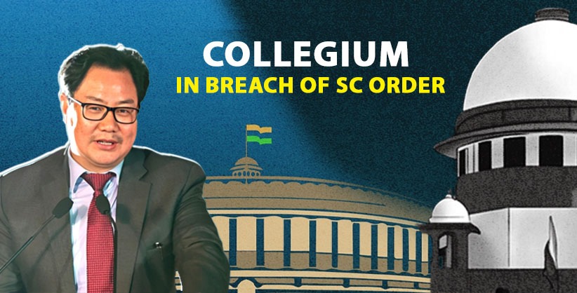 Collegium yet to recommend names on 236 vacant judges post in breach of SC order, Law Minister to Rajya Sabha [Read Answers]