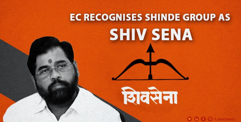 EC recognises Shinde group as Shiv Sena, allots party's 'bow and arrow' symbol [Read Order]