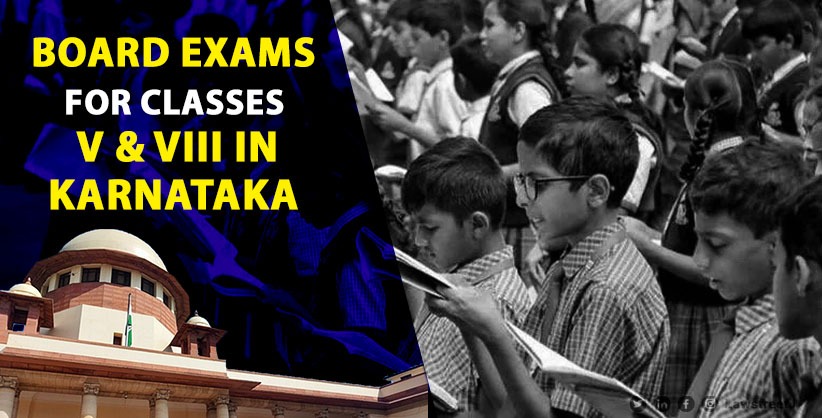 SC refuses plea for urgent hearing against board exams for classes V & VIII in Ktka 