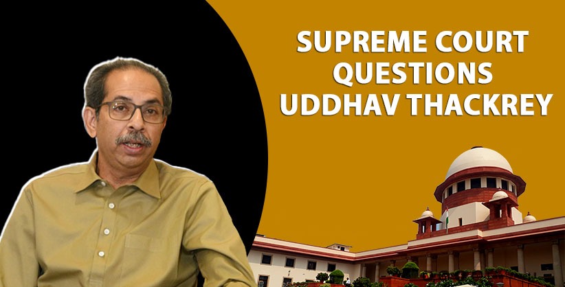 Before reserving the judgement, a  five-judge Constitution bench of Chief Justice of India D Y Chandrachud and Justices M R Shah, Krishna Murari, Hima Kohli and PS Narasimha put the questions to senior advocate Abhishek Manu Singhvi, who appeared for the Thackeray group.