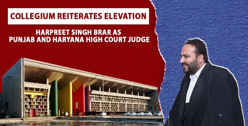 SC Collegium reiterates elevation Harpreet Singh Brar as P&H HC judge