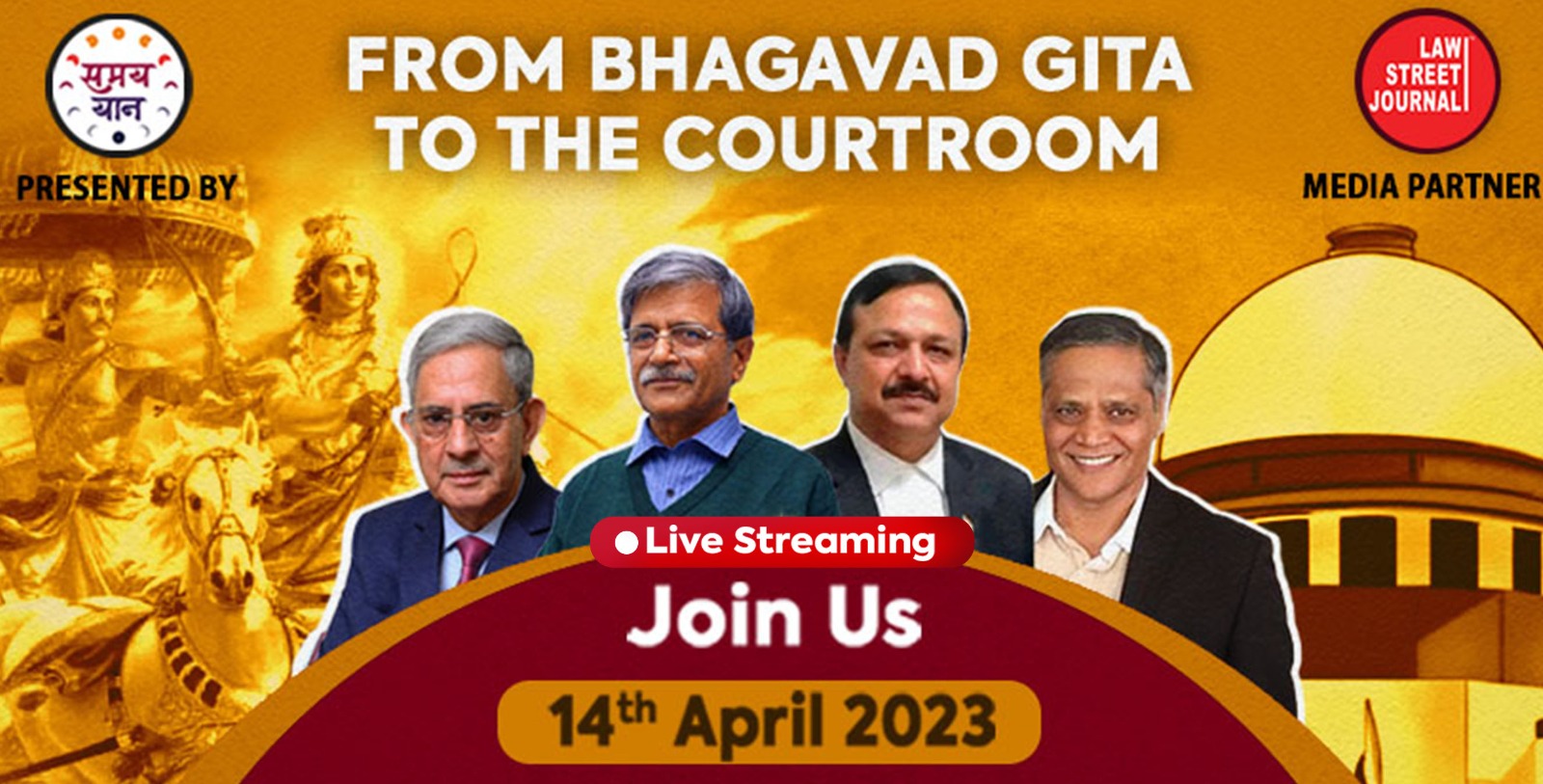 From Bhagavad Gita to the Courtroom: How Ancient Indian Concepts are Transforming the Judiciary - Register Now!
