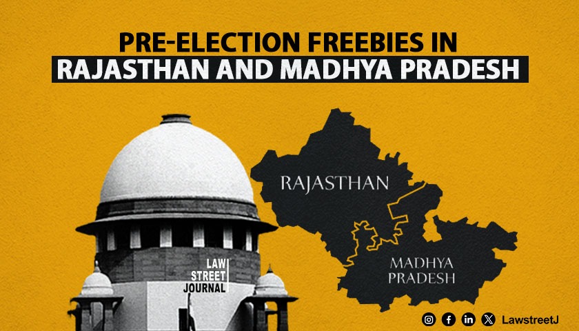 Supreme Court Issues Notice on Plea Against Pre Election Freebies in Rajasthan and MP