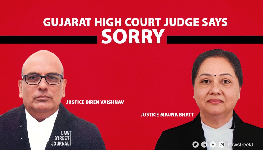 Gujarat High Court Judge Apologizes to Colleague After Verbal Clash in Open Court