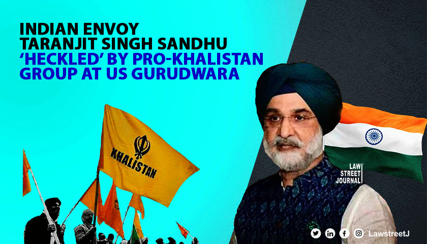 Indian envoy Taranjit Singh Sandhu heckled by pro Khalistan group at US gurdwara