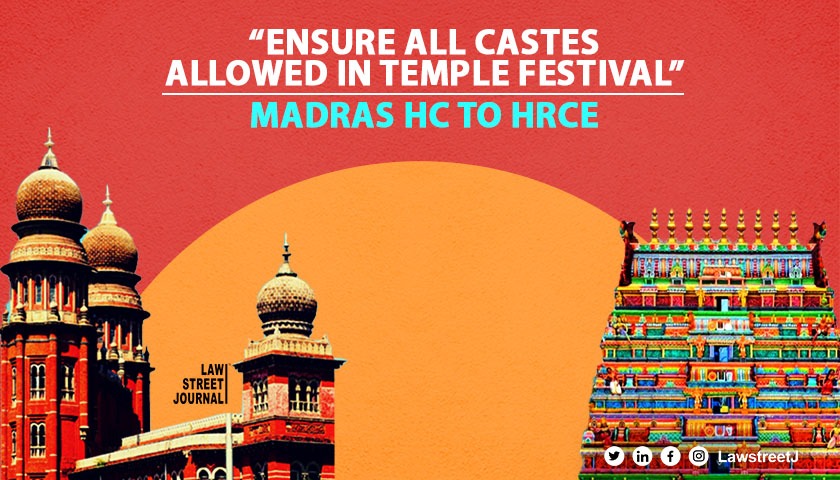 Can t restrain people from performing religious duties Madras HC rules in favour of SC community 