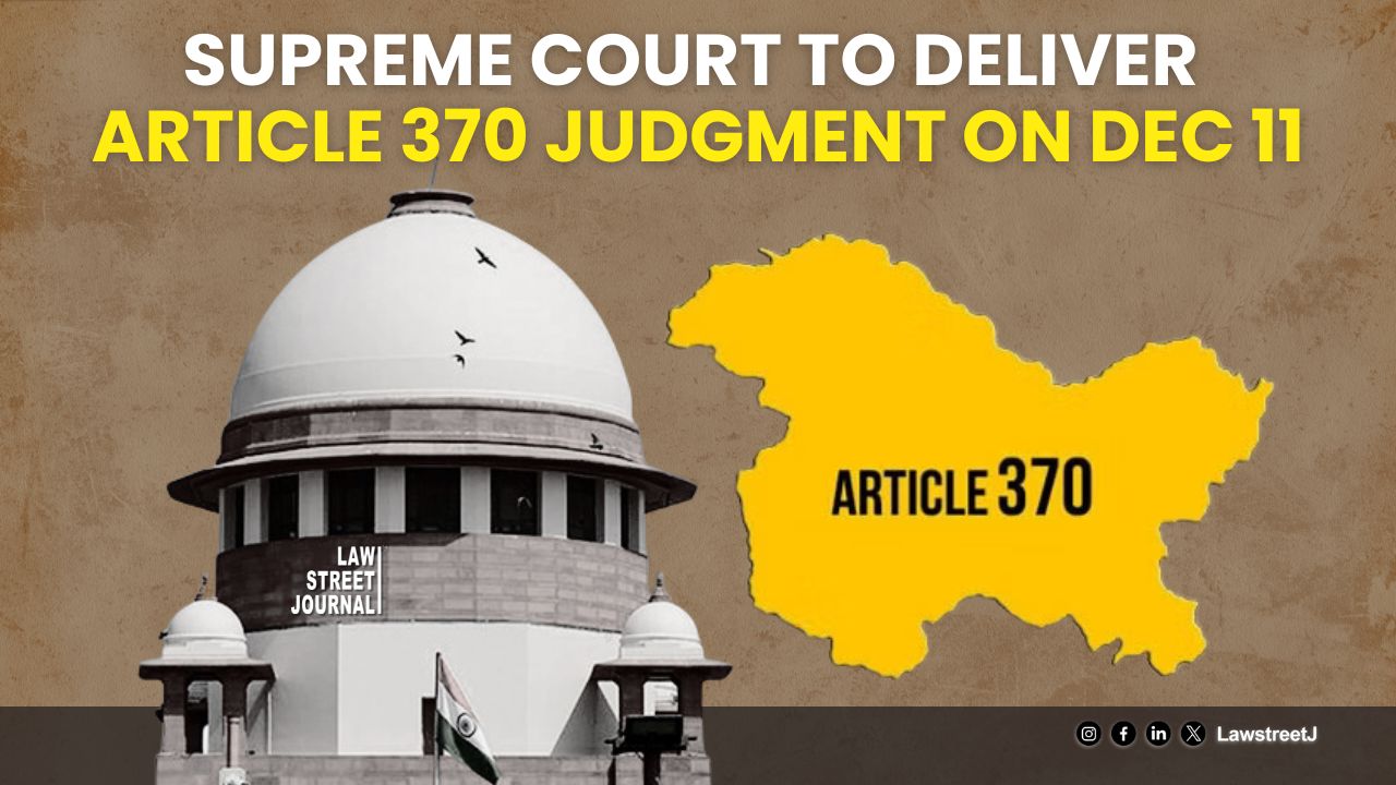 Supreme Court to pronounce judgment on Dec on pleas challenging the abrogation of Article