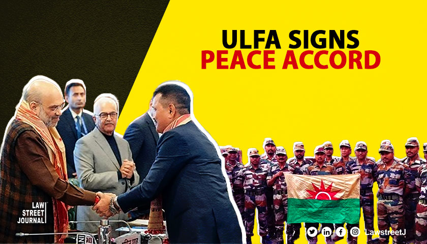 Centre Assam government sign peace pact with pro talks faction of ULFA