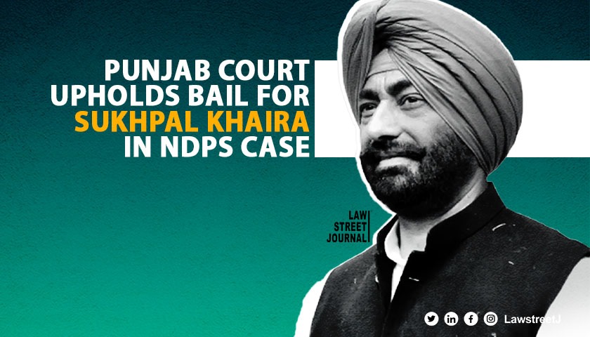 SC dismisses Punjab govt plea against bail to Sukhpal Singh Khaira