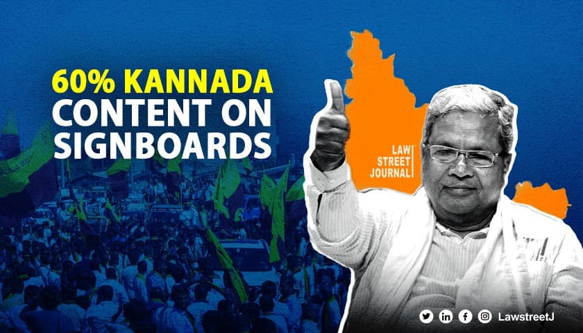 Karnataka Govt Approves Ordinance Mandating 60% Kannada Language On Signboards