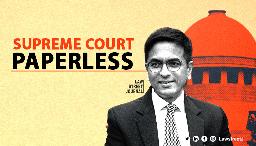 Steps being taken to make Supreme Courts operations completely paperless CJI DY Chandrachud