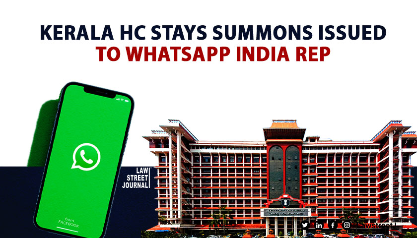 Kerala HC stays summons issued to WhatsApp India Rep in obscene video case
