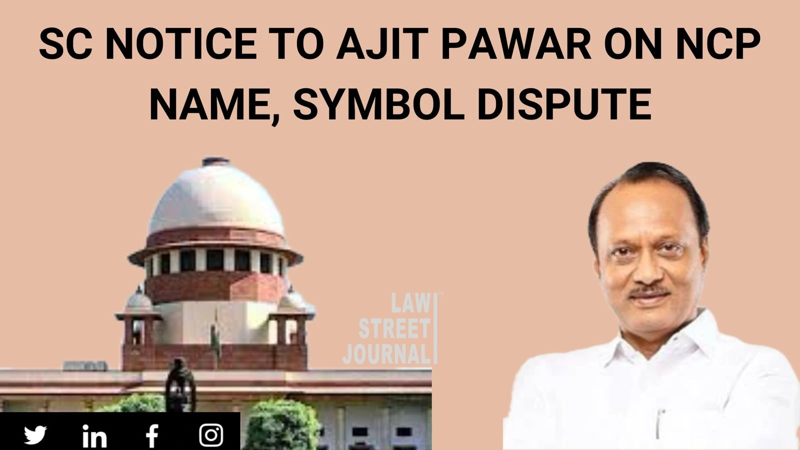 SC notice to Ajit Pawar group on Sharad Pawar's plea on allotment of NCP name and symbol