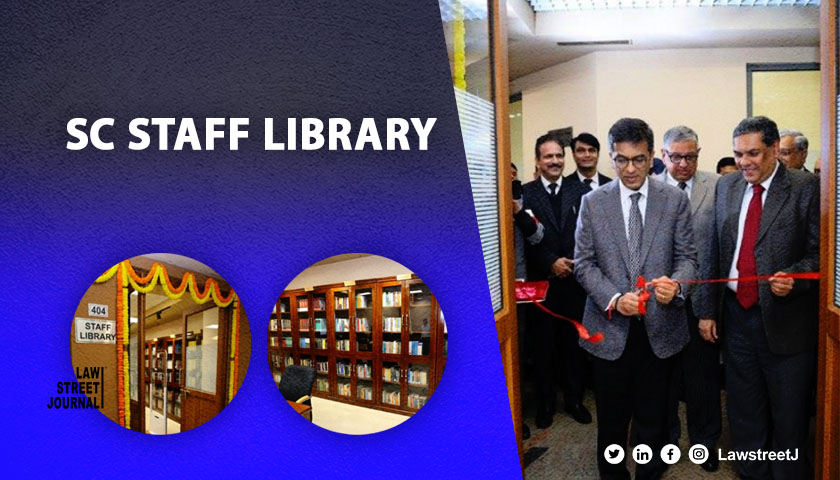 CJI inaugurates staff library in SC premises