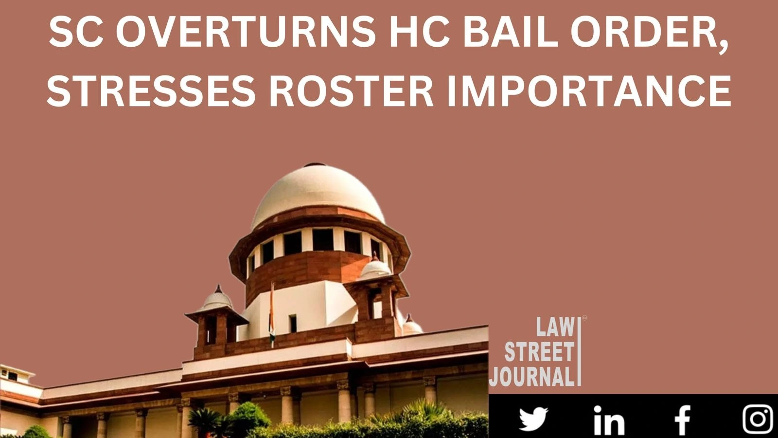 Roster not an empty formality SC sets aside interim bail after change of roster Read Order