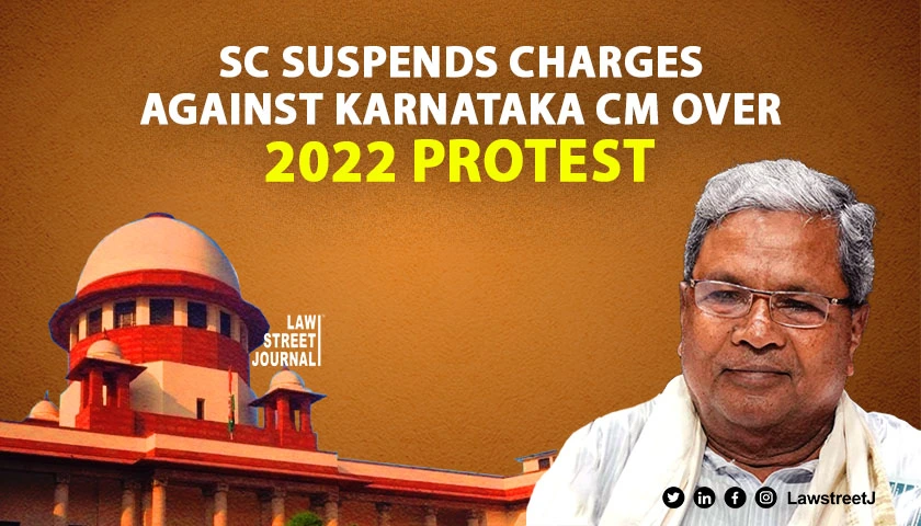 SC stays criminal proceedings against Karnataka CM others for demonstration 