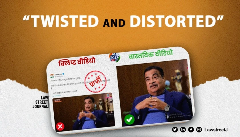 Why did Nitin Gadkari send legal notice to Congress leaders?