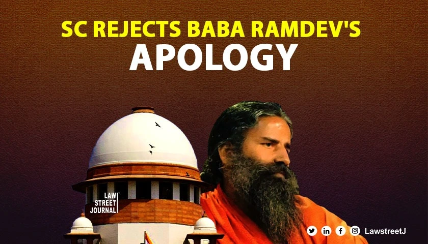 SC comes down heavily upon Baba Ramdev rejects apology in contempt case