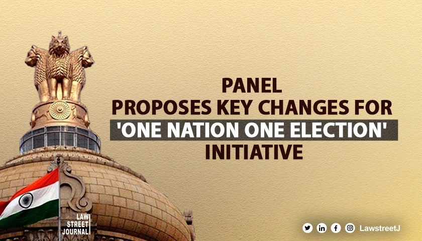 Constitutional Amendments Suggested By The Panel On One Nation One Election
