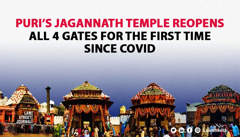 Historic Moment All Four Gates of Puris Jagannath Temple Reopened After BJPs Landmark Victory in Odisha