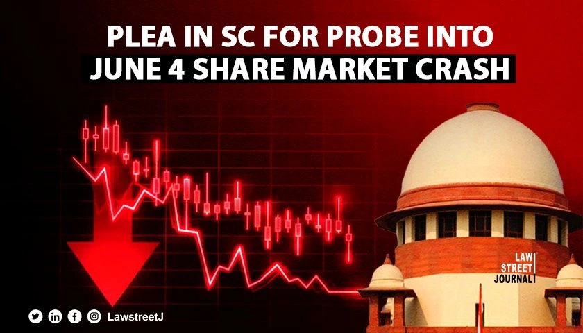 Plea filed in SC for probe into share market crash on counting date