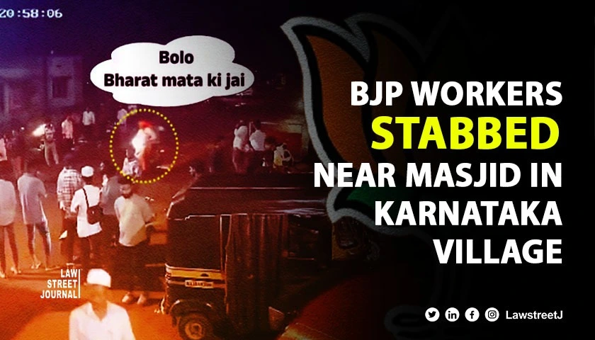 BJP workers stabbed near village Masjid for celebrating PM Narendra Modis victory by raising Bharat Mata ki Jai slogan
