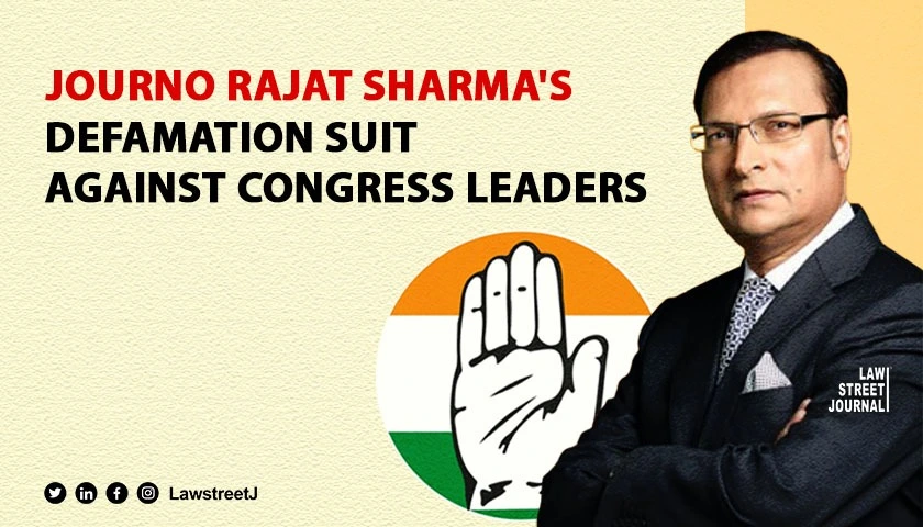 India TV journalist Rajat Sharma sues Congress leaders for defamation