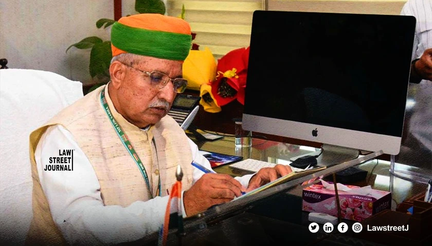 Meghwal assumes charge as Minister of State Ind in Law and Justice Ministry 