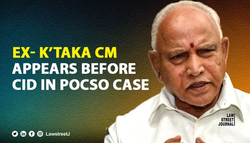 Ex Karnataka CM Yediyurappa appears before CID for POCSO case probe with protection of no arrest